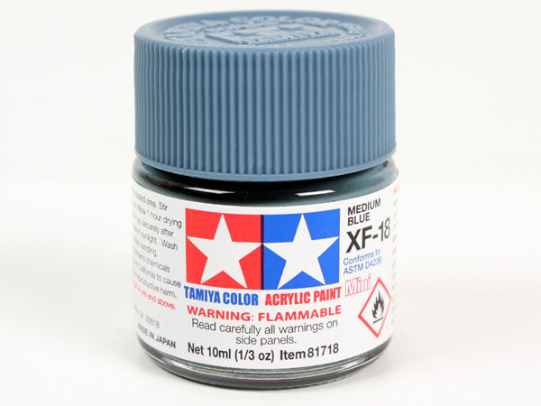 XF-18 Medium Blue Mini Acrylic Paint - 10ml