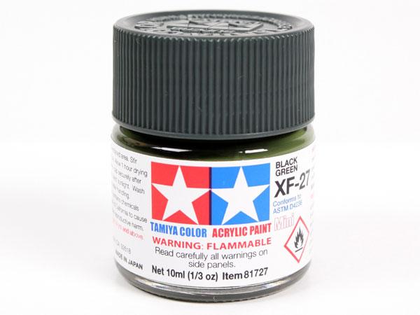 XF-27 Black Green Mini Acrylic Paint - 10ml