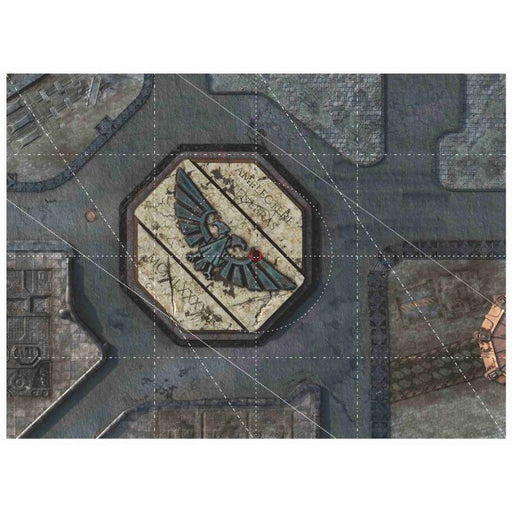 Bandua Playmat with Deployment Zones 44"x30" - Imperial City 2 (Combat Patrol)