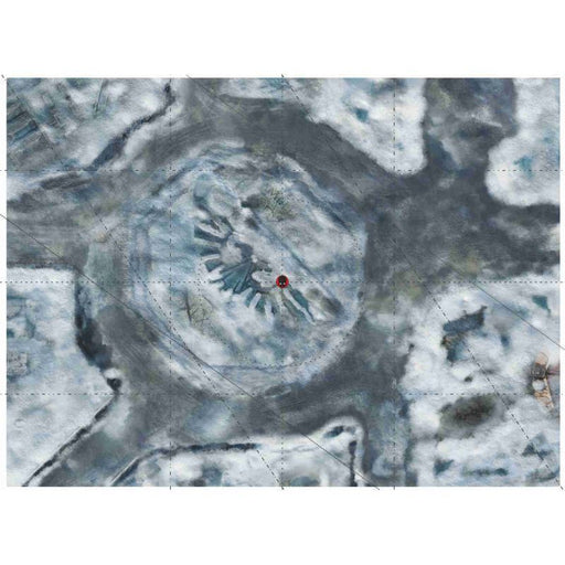 Bandua Playmat with Deployment Zones 44"x30" - Imperial City Snow 2 (Combat Patrol)