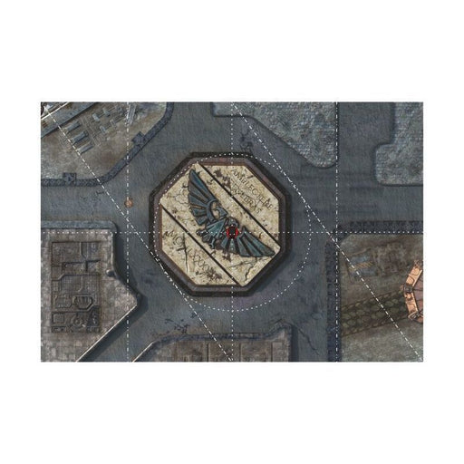 Bandua Playmat with Deployment Zones 44"x60" - Imperial City 2