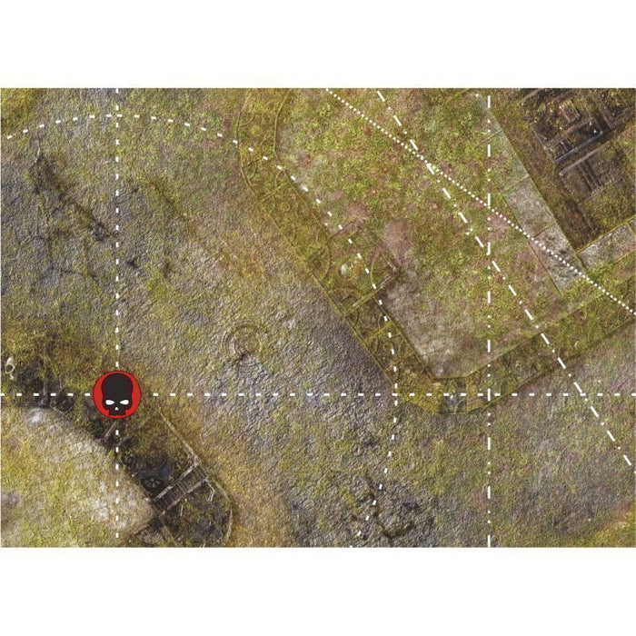 Bandua Playmat with Deployment Zones 44"x60" - Imperial City Jungle 1