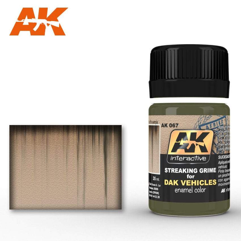 AK Interactive: STREAKING GRIME FOR DAK VEHICLES 35ML
