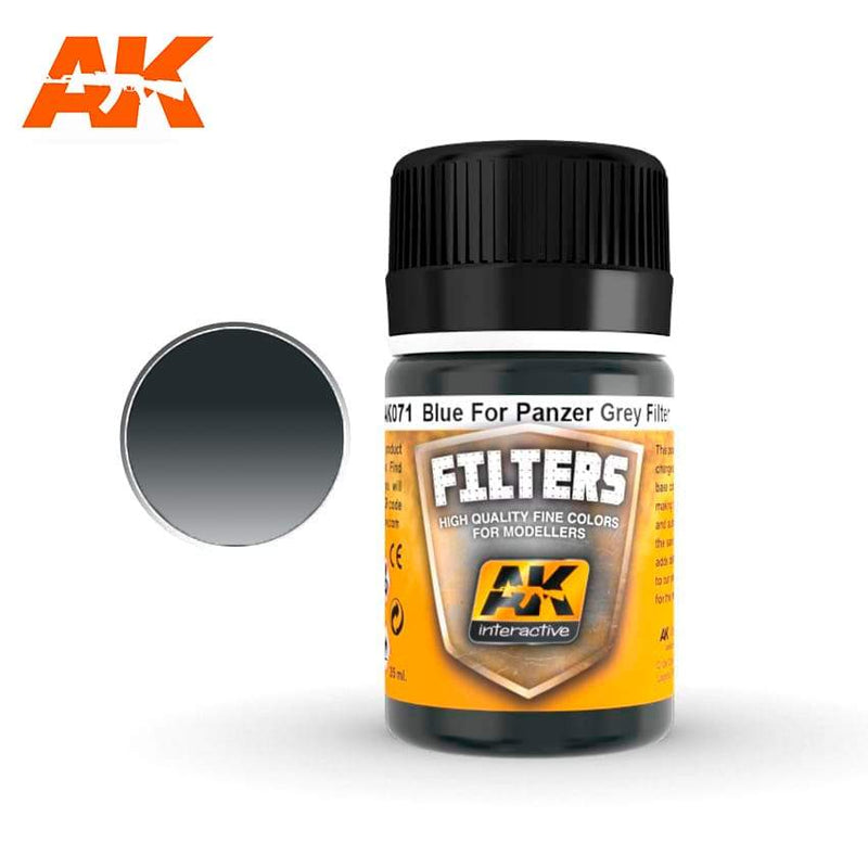 AK Interactive: BLUE FOR PANZER GREY 35ML