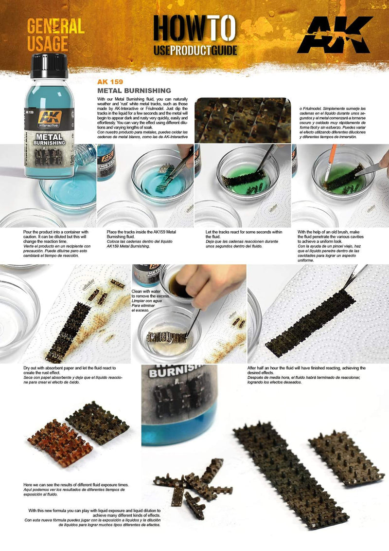 AK Interactive: METAL BURNISHING FLUID 100ML