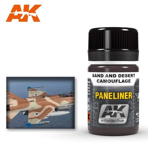 AK Interactive: PANELINER FOR SAND AND DESERT CAMOUFLAGE 35ML