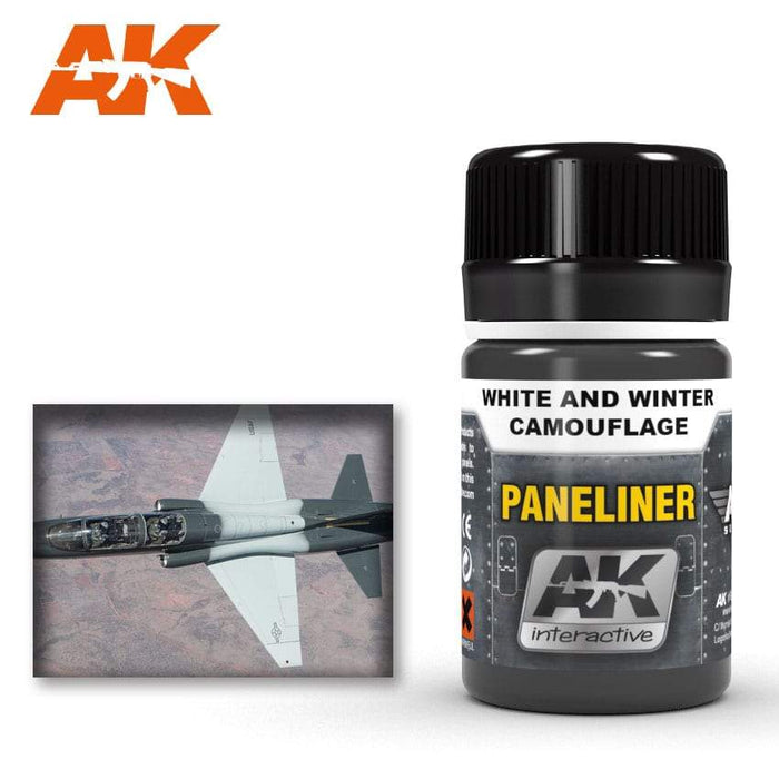 AK Interactive: PANELINER FOR WHITE AND WINTER CAMOUFLAGE 35ML
