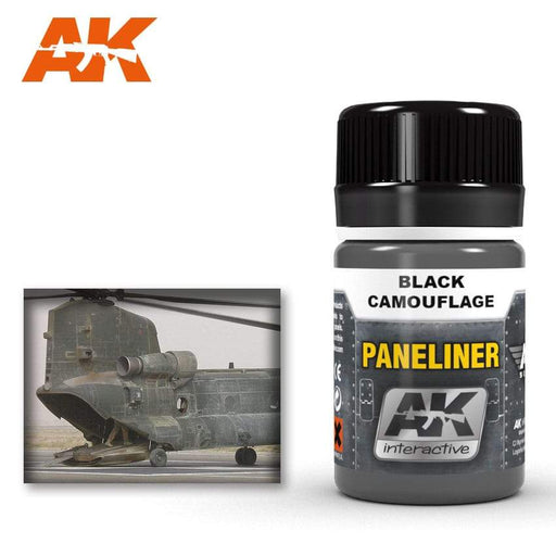 AK Interactive: PANELINER FOR BLACK CAMOUFLAGE 35ML