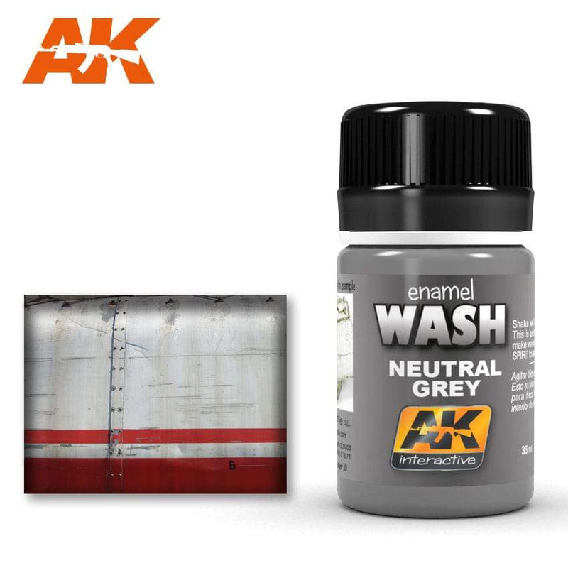 AK Interactive: NEUTRAL GREY WASH 35ML