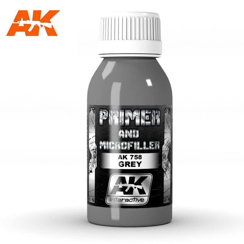 AK Interactive - Primer and Microfiller - Grey