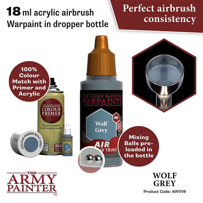 The Army Painter - Warpaints Air: Wolf Grey