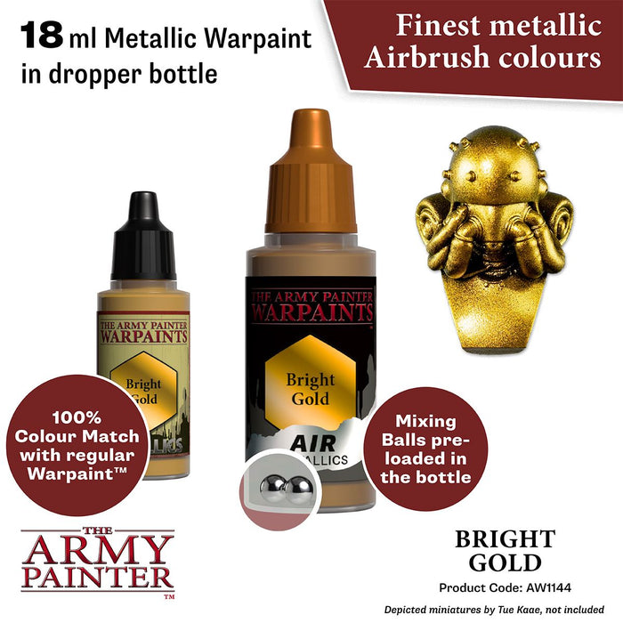 The Army Painter - Warpaints Air  Metallics: Bright Gold