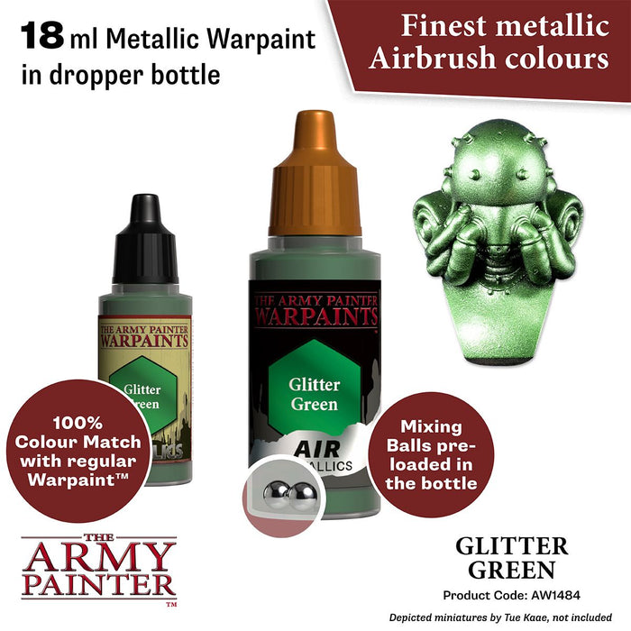 The Army Painter - Warpaints Air Metallics: Glitter Green