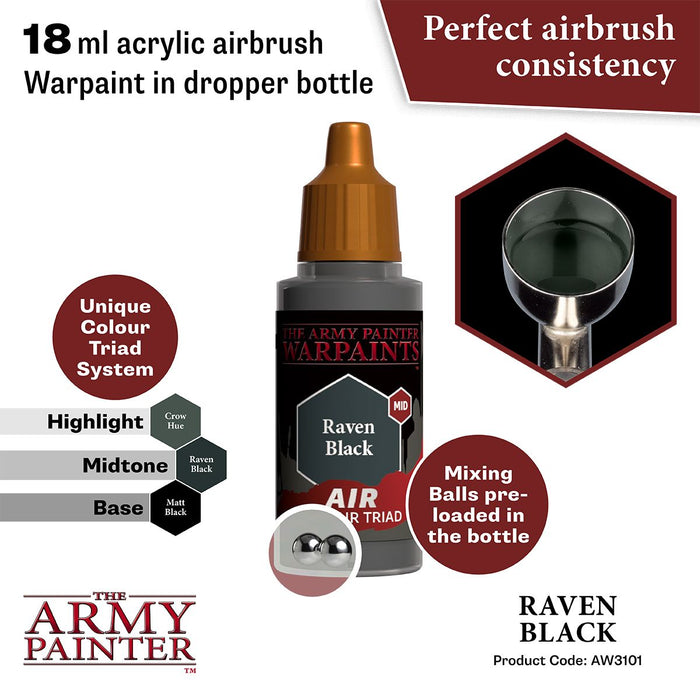 The Army Painter - Warpaints Air: Raven Black