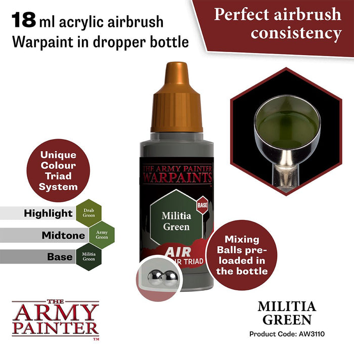 The Army Painter - Warpaints Air: Militia Green