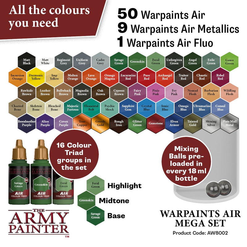 Warpaints Air Mega Paint Set