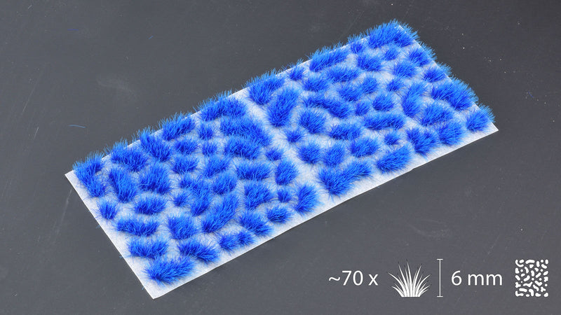 GamersGrass Static Grass Tufts - Alien Blue 6mm Wild