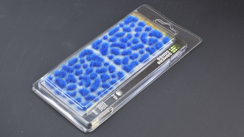 GamersGrass Static Grass Tufts - Alien Blue 6mm Wild
