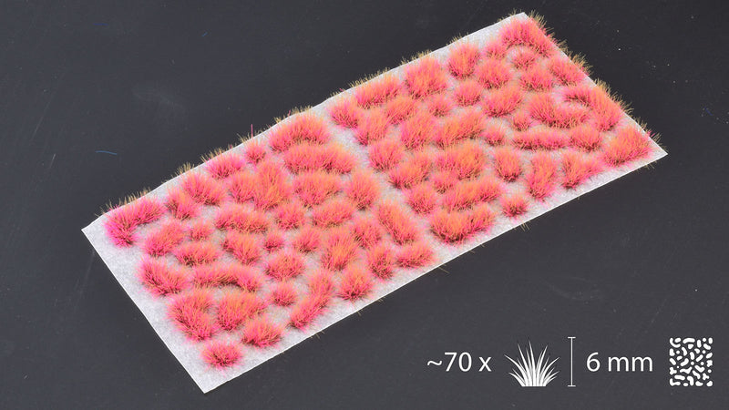 GamersGrass Static Grass Tufts - Alien Pink 6mm Wild