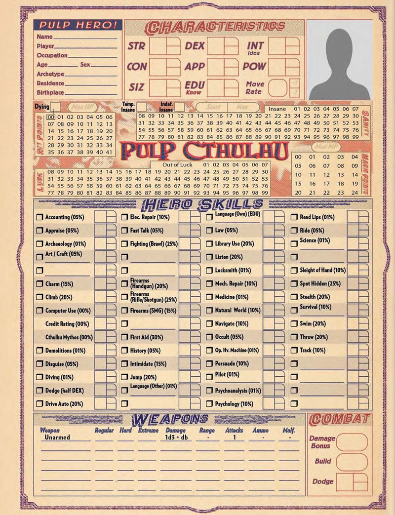 Call of Cthulhu: Pulp Cthulhu - Hardback