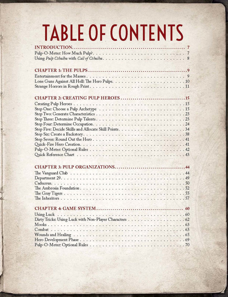 Call of Cthulhu: Pulp Cthulhu - Hardback