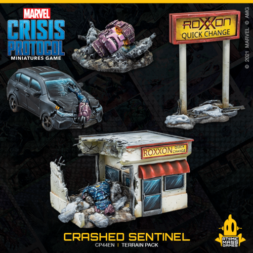 Marvel Crisis Protocol - Crashed Sentinel Terrain Pack