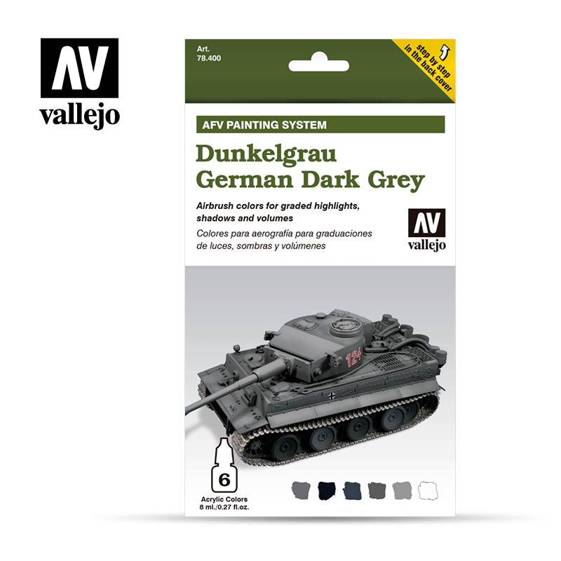Vallejo: AFV Painting System - Dunkelgrau German Dark Grey