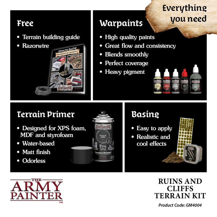 The Army Painter - GameMaster: Ruins & Cliffs Terrain Kit