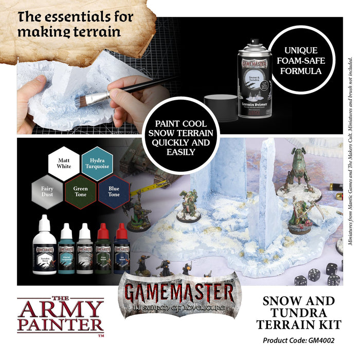 Army Painter - GameMaster: Snow & Tundra Terrain Kit