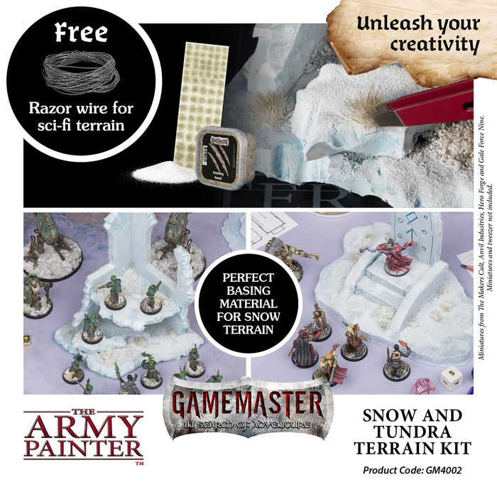 Army Painter - GameMaster: Snow & Tundra Terrain Kit