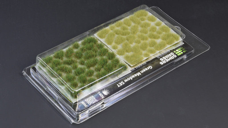 GamersGrass Static Grass Tufts - Green Meadow Set Wild