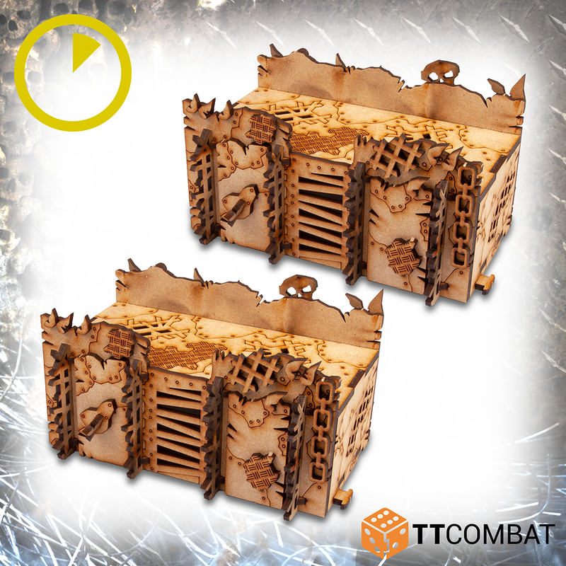 TTCombat - STRAIGHT ORC WALLS, 28MM