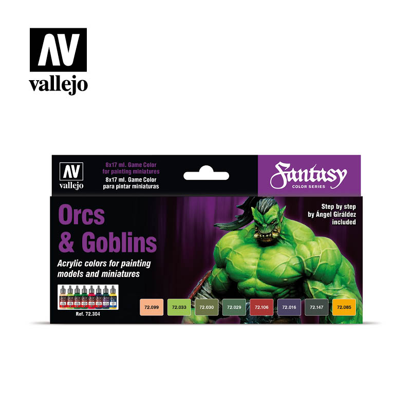 Vallejo Fantasy - Orcs & Goblins 8x17ml