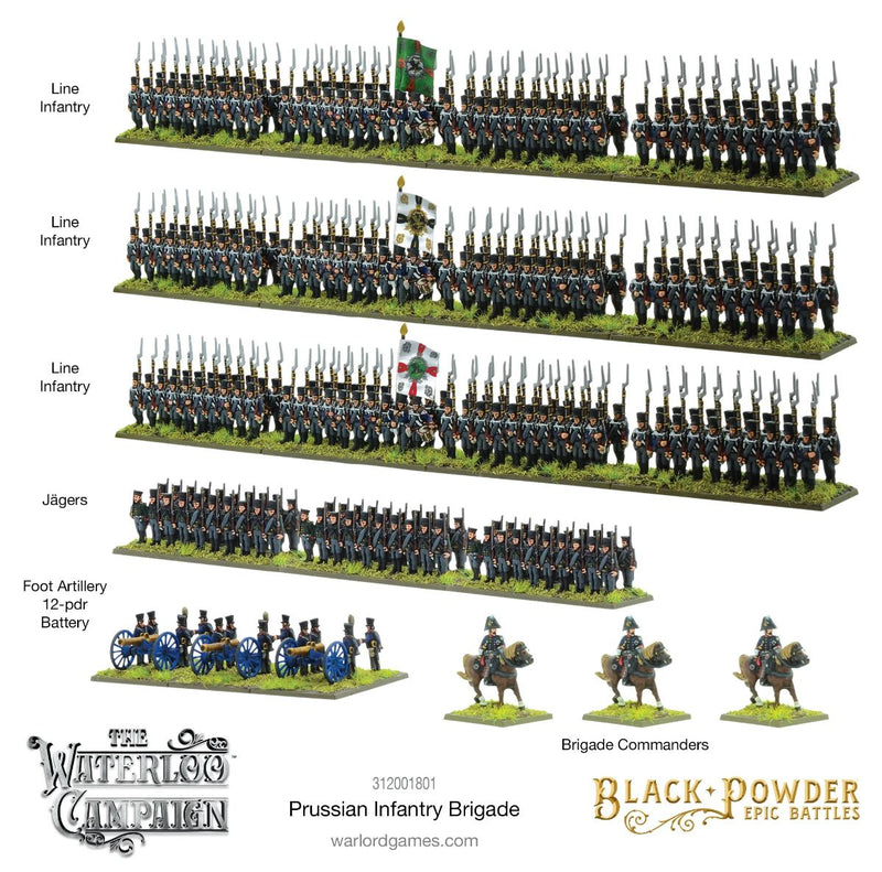 Black Powder Epic Battles - Waterloo: Prussian Infantry Brigade