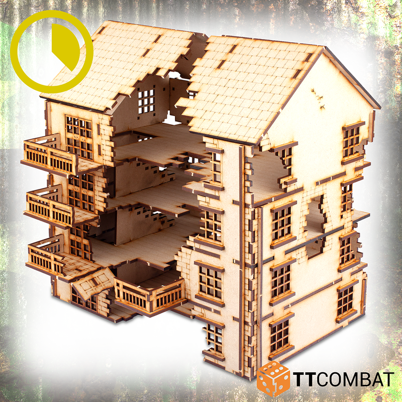 TTCombat - PAVLOV'S HOUSE (RUINED), 28MM