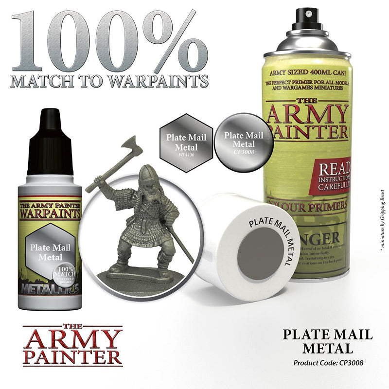 The Army Painter - Colour Primer Plate Mail Metal
