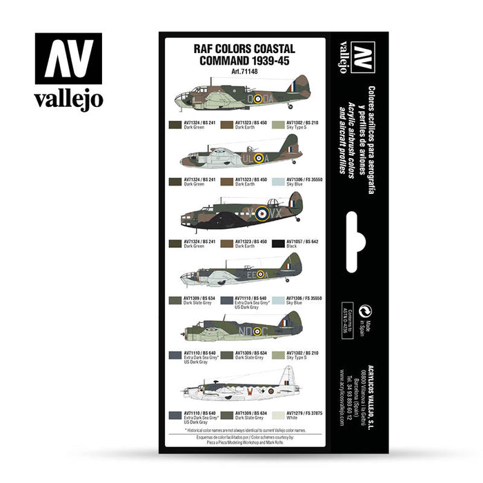 Vallejo Model Air Set - RAF colors Coastal Command 1939-1945