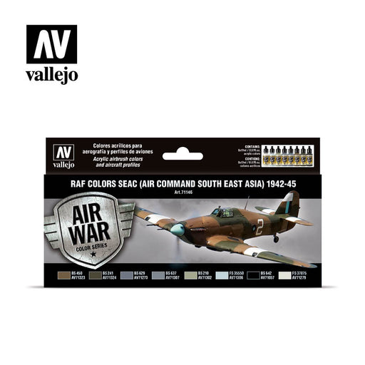 Vallejo Model Air Set - RAF colors SEAC (Air Command South East Asia) 1942-1945