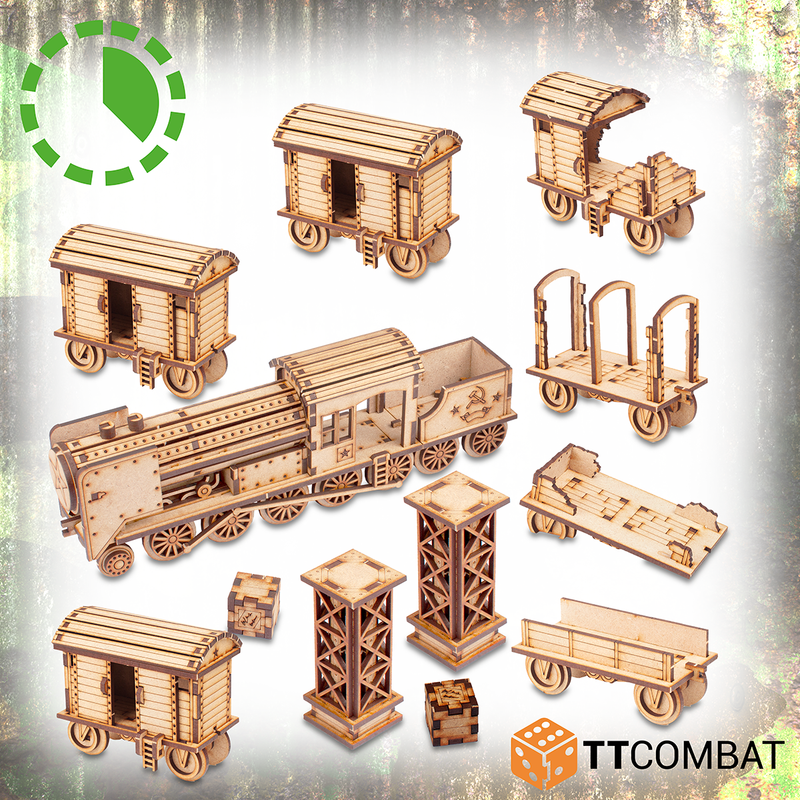 TTCombat - RED STAR RAILWAY ENGINE, 28MM