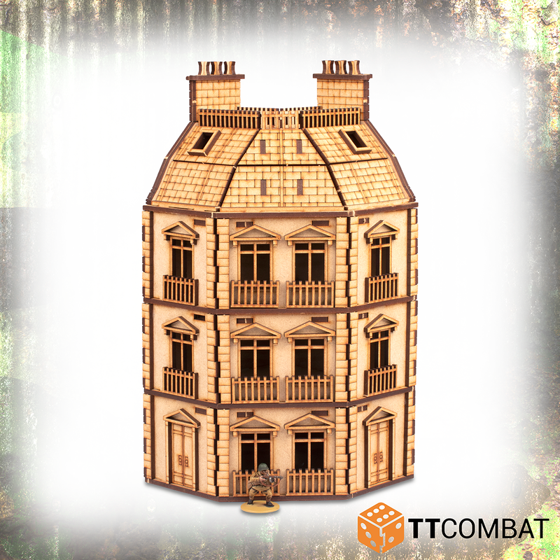 TTCombat - CITY ROWHOUSE CORNER, 25MM