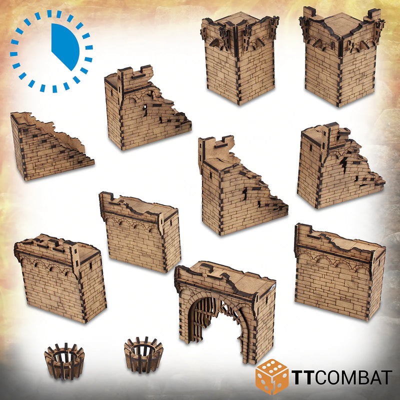 TTCombat - SAVAGE DOMAIN: Ruined Castle Walls