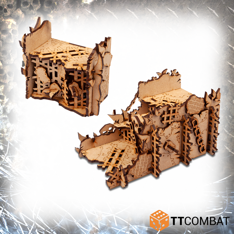 TTCombat - RUINED ORC WALLS, 28MM