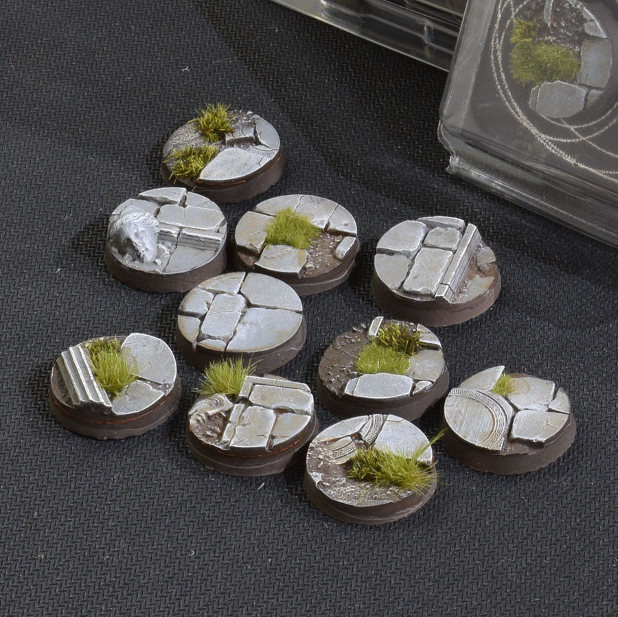 GamersGrass Temple Bases - x10 Round 25mm