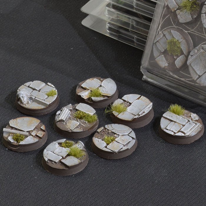 GamersGrass Temple Bases - x8 Round 32mm