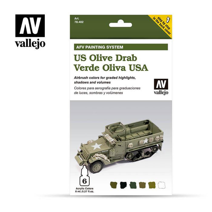 Vallejo: AFV Painting System  - US Army Olive Drab
