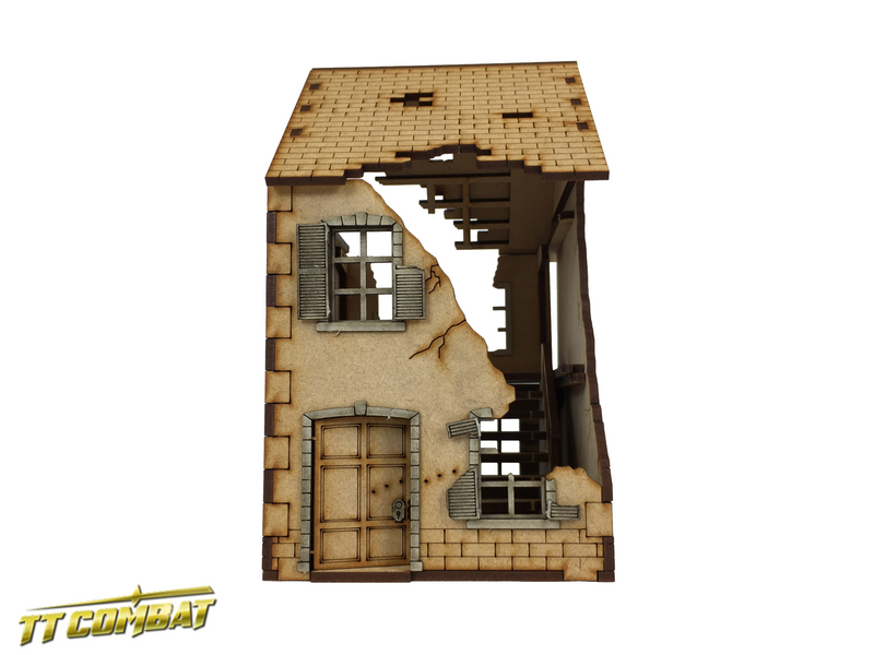 TTCombat - RUINED TERRACE HOUSE, 28MM