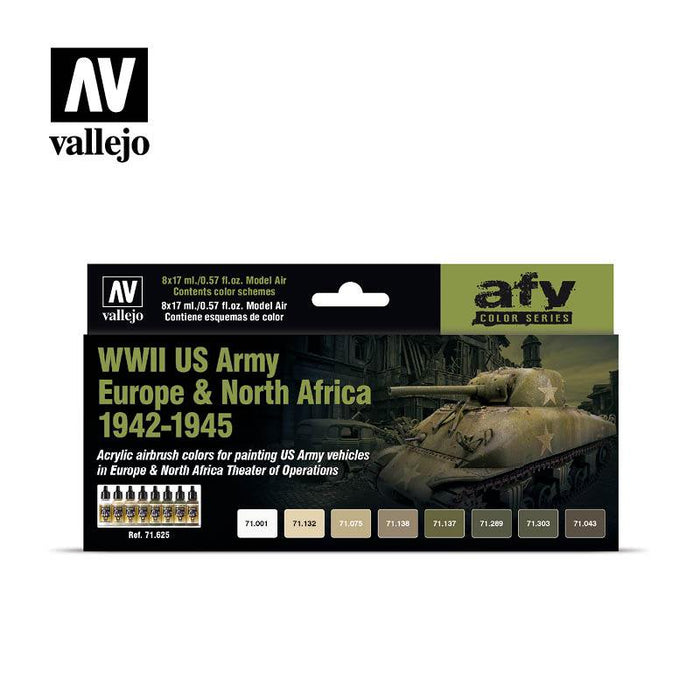 Vallejo: AFV Painting System - WWII US Army Europe & North Africa 1942-1945