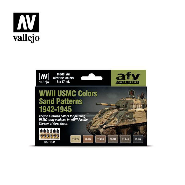 Vallejo: AFV Painting System - WWII USMC Colors Sand Patterns 1942-1945