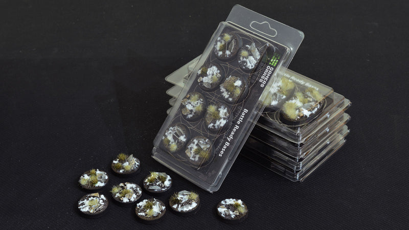 GamersGrass Winter Bases - x8 Round 32mm