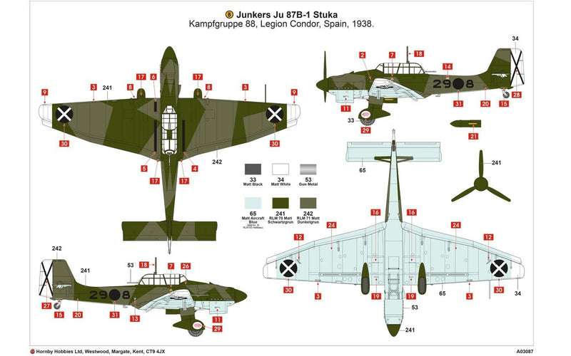 A03087A Junkers Ju87 B-1 Stuka